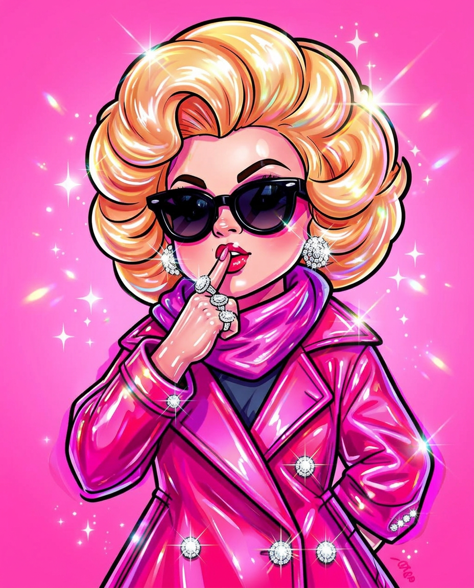 doesn't want everyone to know. — glossy pink Dolly avatar